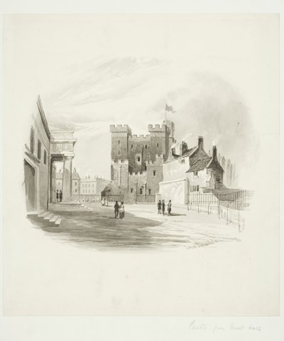 The Castle from the County Court, Newcastle upon Tyne by John Teasdale